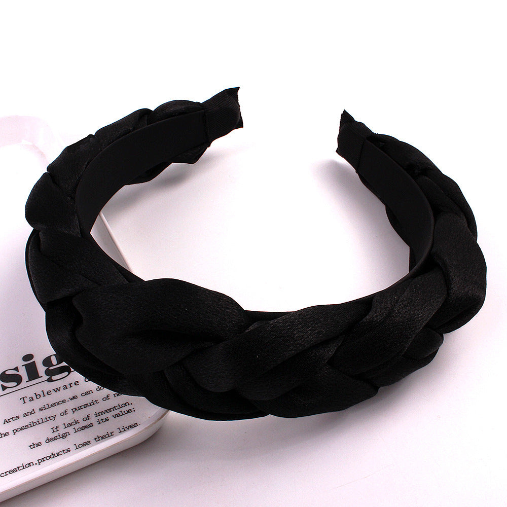 Wholesale Flannelette Fried Dough Twists Braid Hair Hoop